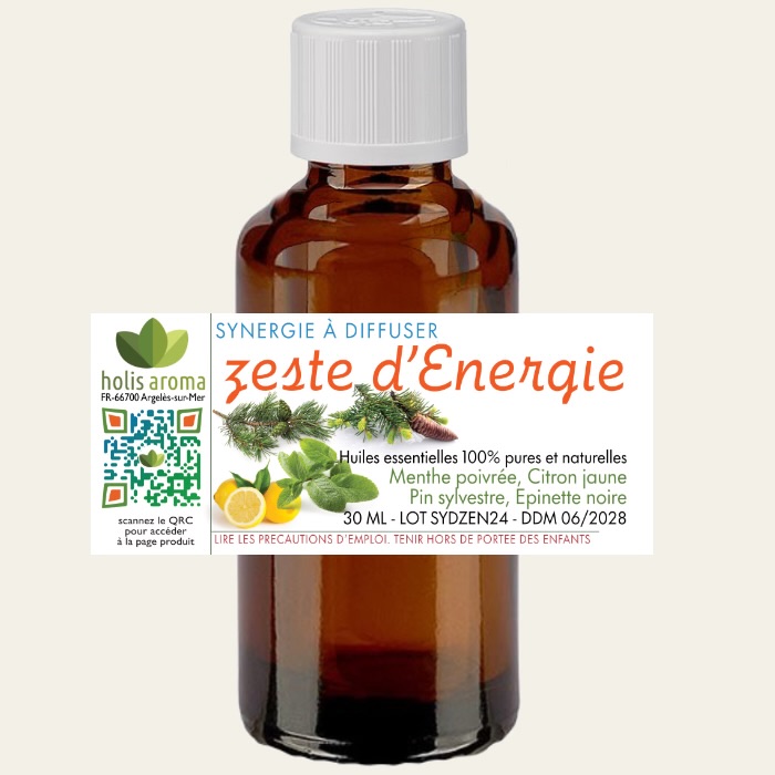 Composition à diffuser - Zeste d'énergie