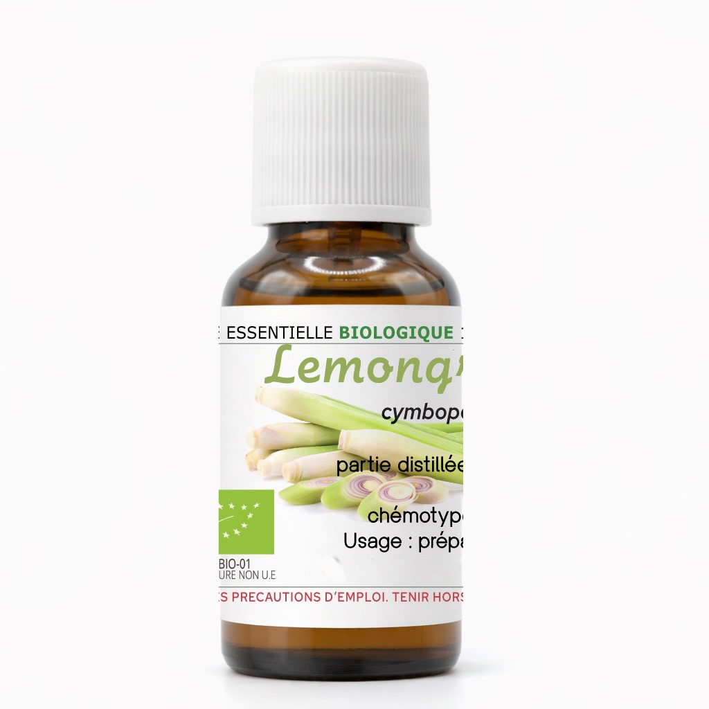 Huile essentielle de Lemongras biologique
