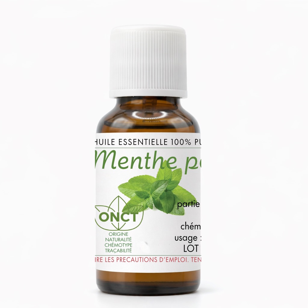 Huile essentielle de Menthe poivrée Label ONCT